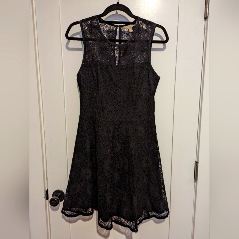 Banana Republic Black Lace Dress Women's Size 6